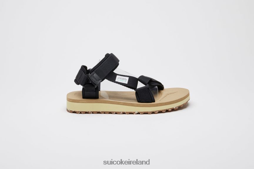 DEPA-2Cab-ECO Black/Beige SUICOKE LDPHB019 Unisex Sandals