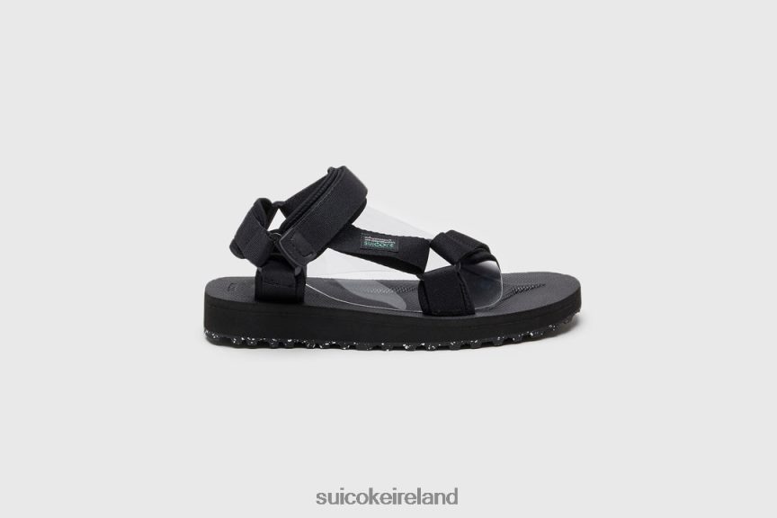 DEPA-2Cab-ECO Black SUICOKE LDPHB024 Unisex Sandals