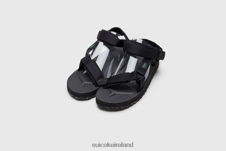 DEPA-2Cab-ECO Black SUICOKE LDPHB024 Unisex Sandals