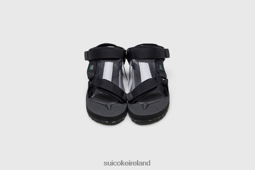 DEPA-2Cab-ECO Black SUICOKE LDPHB024 Unisex Sandals