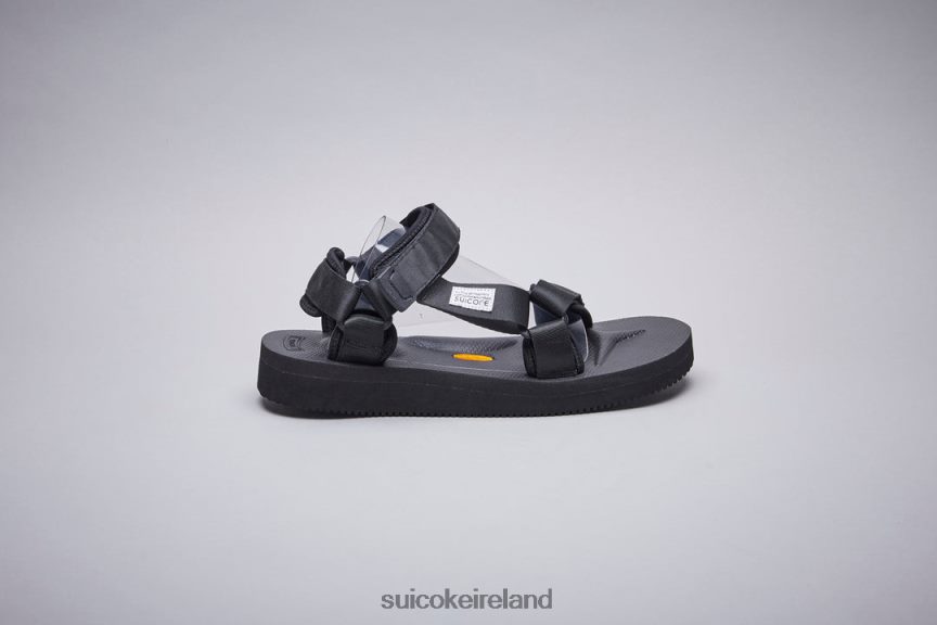 DEPA-V2 Black SUICOKE LDPHB01 Unisex Sandals