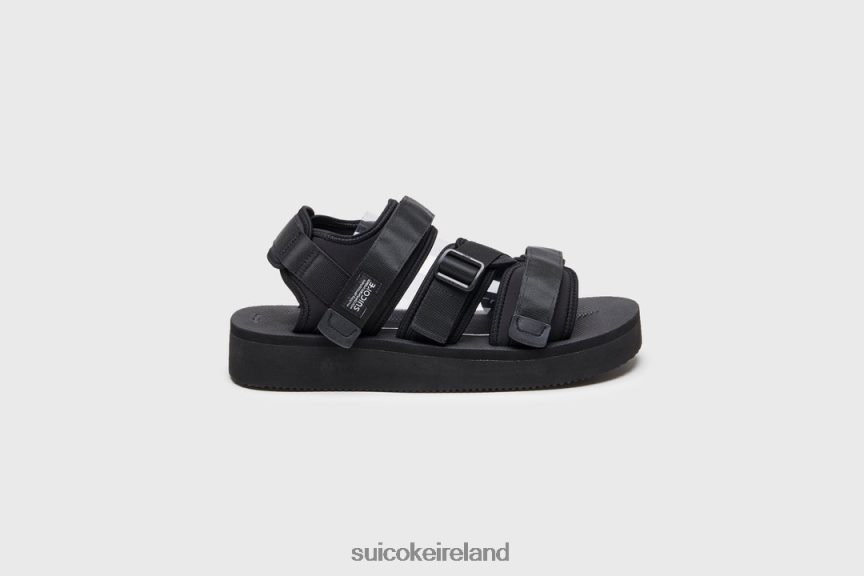 KISEE-PO Black SUICOKE LDPHB017 Unisex Sandals