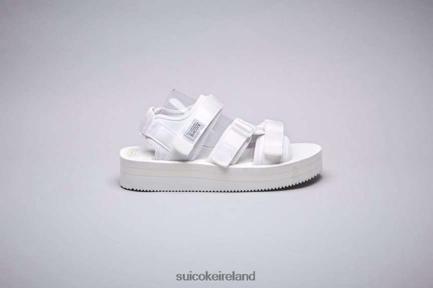 KISEE-VPO White SUICOKE LDPHB04 Unisex Sandals