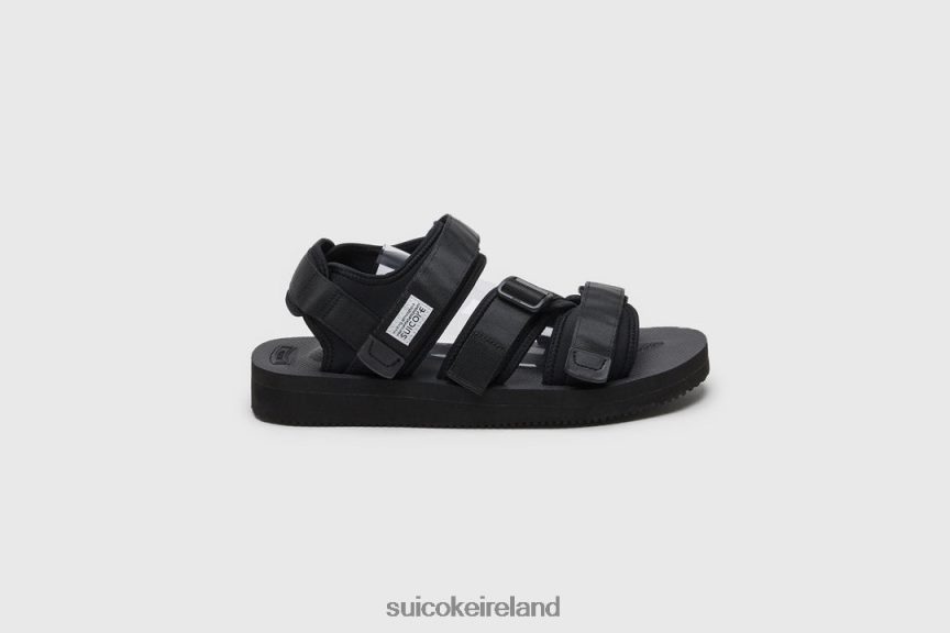 KISEE-V Black SUICOKE LDPHB06 Unisex Sandals