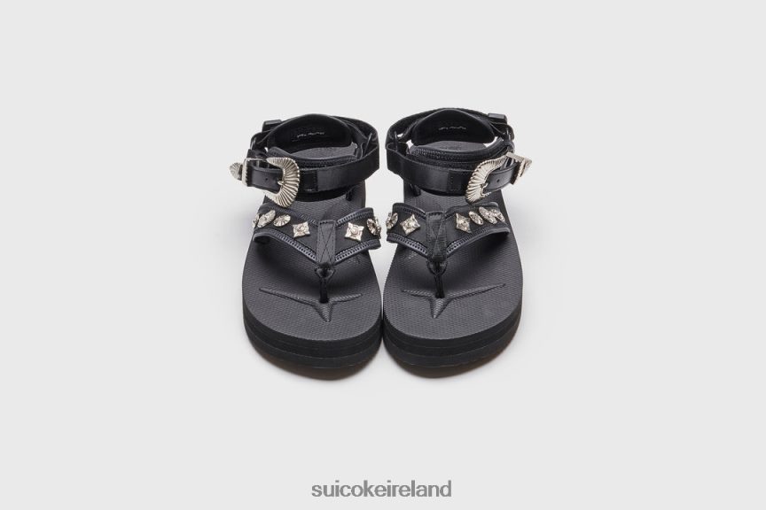 TOGA x TONO-abTOG Black SUICOKE LDPHB029 Unisex Sandals