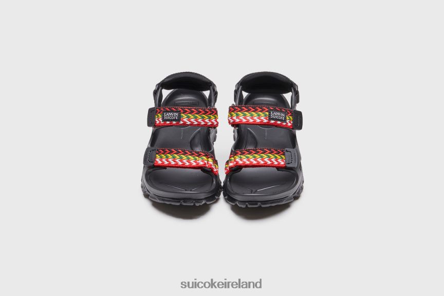 WAKE CURB Black LANVIN x SUICOKE LDPHB031 Unisex Sandals