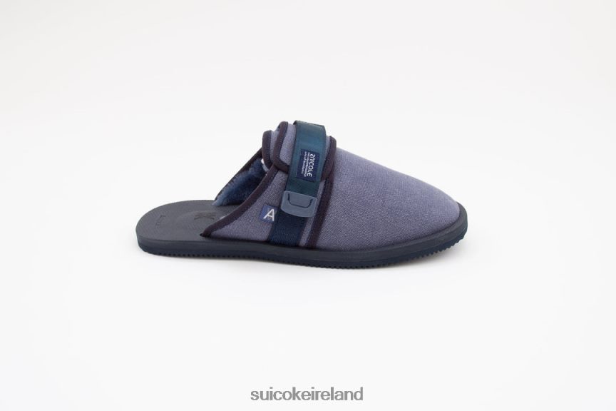 Daniel Arsham x ZAVO-MabDA Navy SUICOKE LDPHB053 Unisex Slides