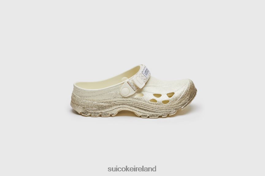 MOK CURB Beige/Gold LANVIN x SUICOKE LDPHB033 Unisex Sandals