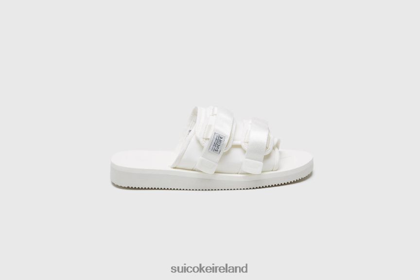 MOTO-Cab White SUICOKE LDPHB037 Unisex Slides