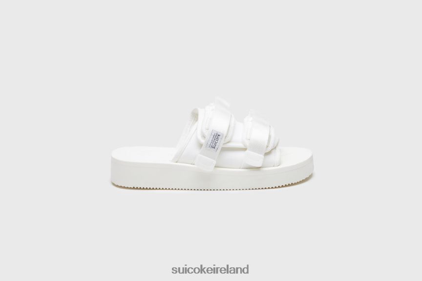 MOTO-PO White SUICOKE LDPHB038 Unisex Slides