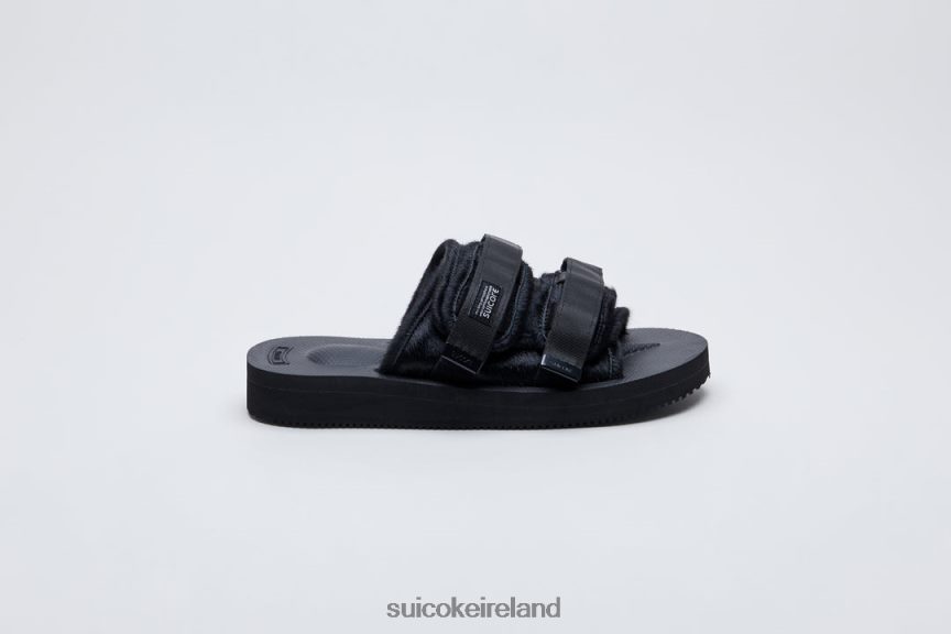 MOTO-VHL Black SUICOKE LDPHB046 Unisex Slides