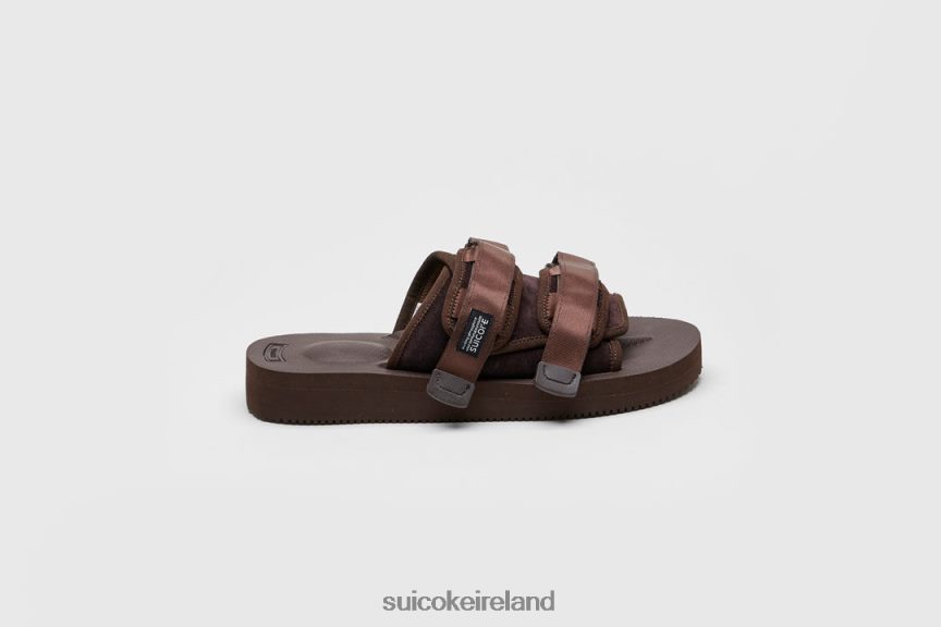 MOTO-VS Brown SUICOKE LDPHB039 Unisex Slides