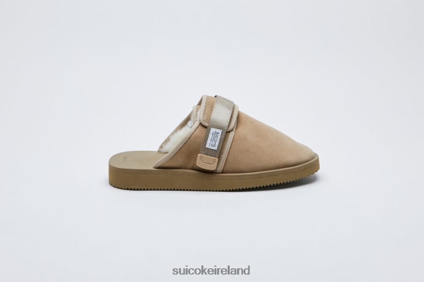 ZAVO-Mab Taupe SUICOKE LDPHB047 Unisex Slides